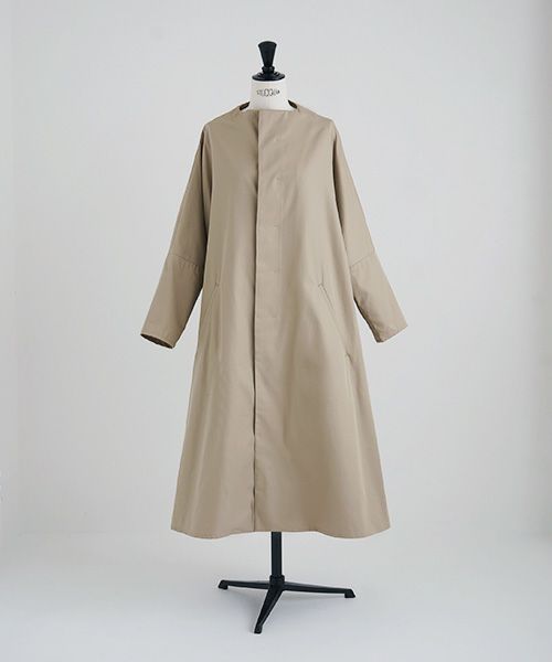 Mochi.モチ.spring coat(supima cotton×silk).[ms21-co-02/beige]