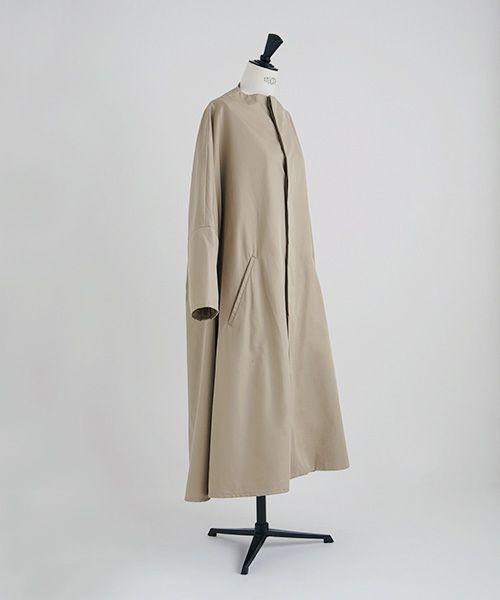 Mochi.モチ.spring coat(supima cotton×silk).[ms21-co-02/beige]