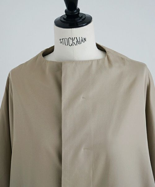 Mochi.モチ.spring coat(supima cotton×silk).[ms21-co-02/beige]