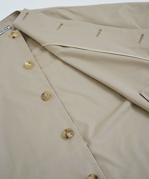 Mochi.モチ.spring coat(supima cotton×silk).[ms21-co-02/beige]