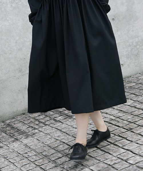 Mochi.モチ.tuck dress [ma-op-03/black]