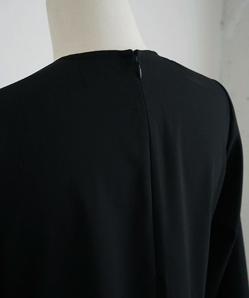 Mochi.モチ.tuck dress [ma-op-03/black]