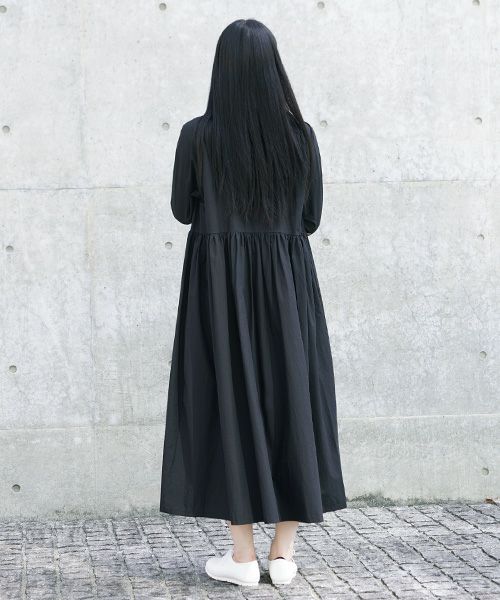 Mochi.モチ.shirt dress [ma-op-04/black/・1]