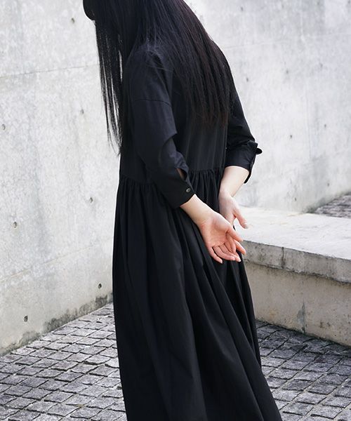 Mochi.モチ.shirt dress [ma-op-04/black/・1]