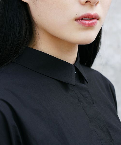 Mochi.モチ.shirt dress [ma-op-04/black/・1]