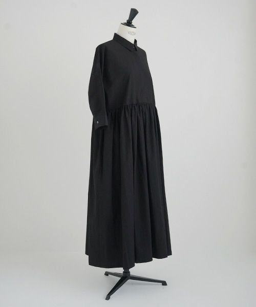 Mochi.モチ.shirt dress [ma-op-04/black/・1]