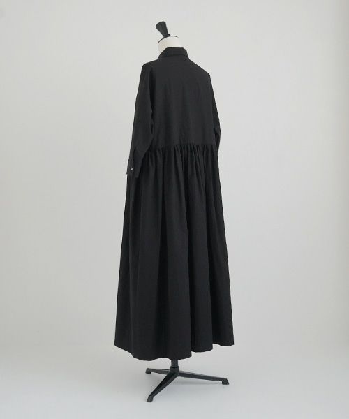 Mochi.モチ.shirt dress [ma-op-04/black/・1]