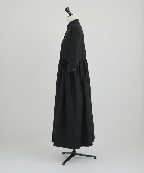 Mochi.モチ.shirt dress [ma-op-04/black/・1]