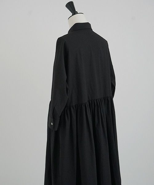 Mochi.モチ.shirt dress [ma-op-04/black/・1]