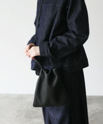 Mochi.モチ.drawstring bag (s) [ma-pro-01-/black]