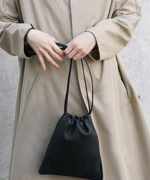 Mochi.モチ.drawstring bag (s) [ma-pro-01-/black]