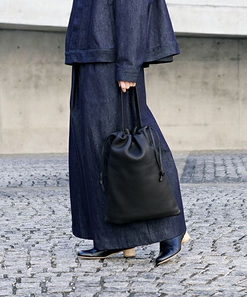 Mochi モチ drawstring bag (m) [ma-pro-01-/black]