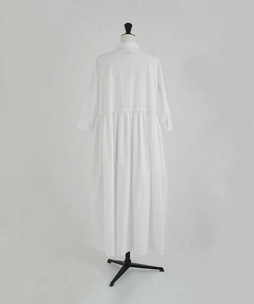 Mochi.モチ.shirt dress [ma-op-04/white/・1]