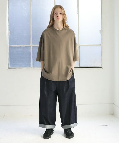 VU.ヴウ.basic t-shirt vu-s12-t08[LIGHT BROWN]_