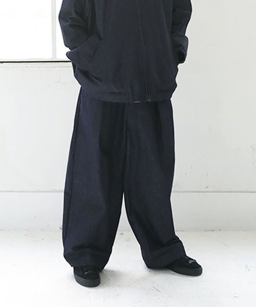 VU.ヴウ.knee wide pants vu-s23-kp09[DEEP BLUE]