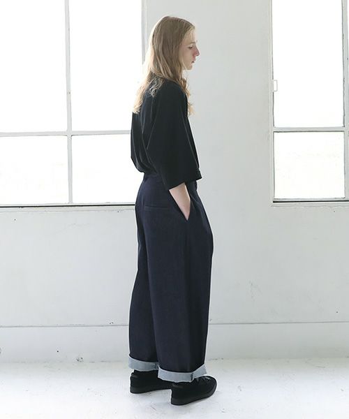 VU.ヴウ.knee wide pants vu-s23-kp09[DEEP BLUE]