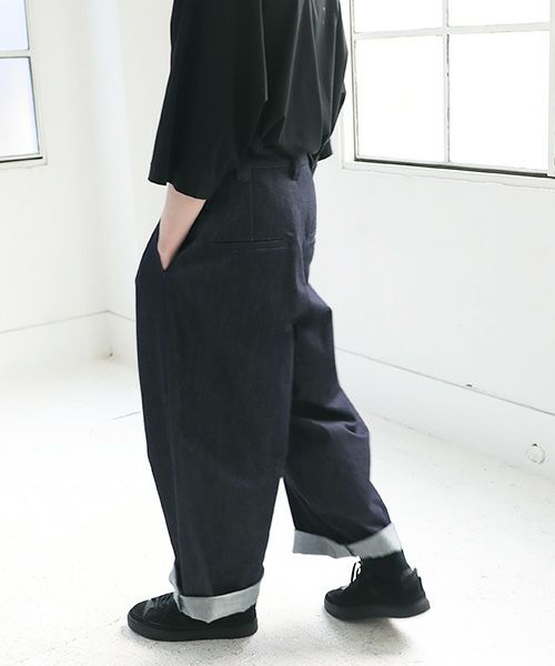 VU.ヴウ.knee wide pants vu-s23-kp09[DEEP BLUE]