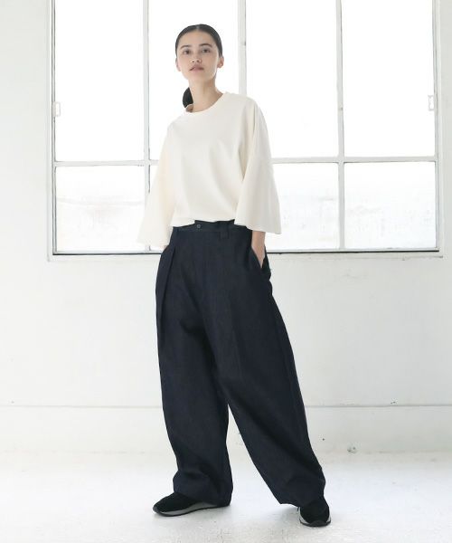 VU.ヴウ.knee wide pants vu-s23-kp09[DEEP BLUE]