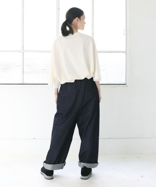 VU.ヴウ.knee wide pants vu-s23-kp09[DEEP BLUE]