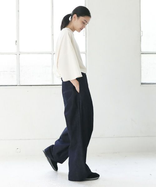 VU.ヴウ.knee wide pants vu-s23-kp09[DEEP BLUE]