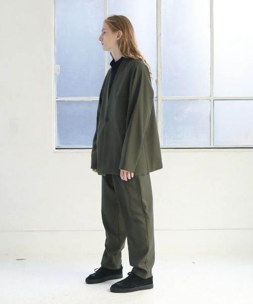 VU ヴウ no collar jacket vu-s12-j13[KHAKI]_