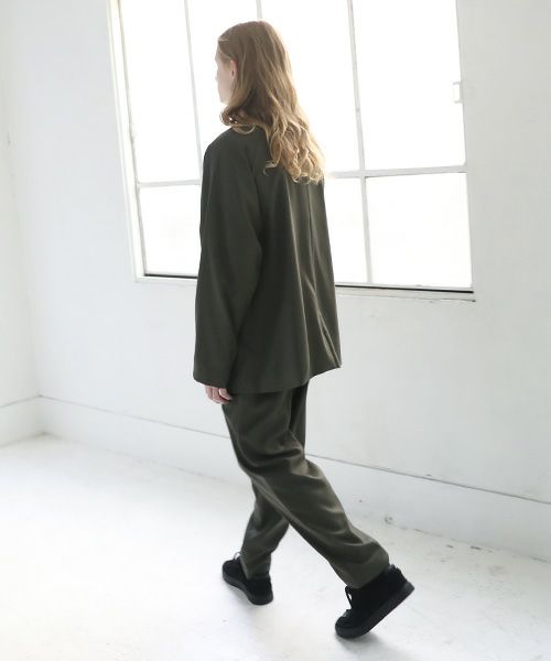 VU.ヴウ.no collar jacket vu-s12-j13[KHAKI]_