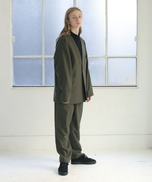 VU.ヴウ.no collar jacket vu-s12-j13[KHAKI]_