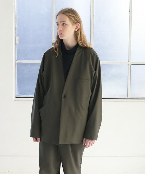 VU.ヴウ.no collar jacket vu-s12-j13[KHAKI]_