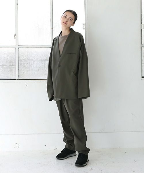 VU.ヴウ.no collar jacket vu-s12-j13[KHAKI]_