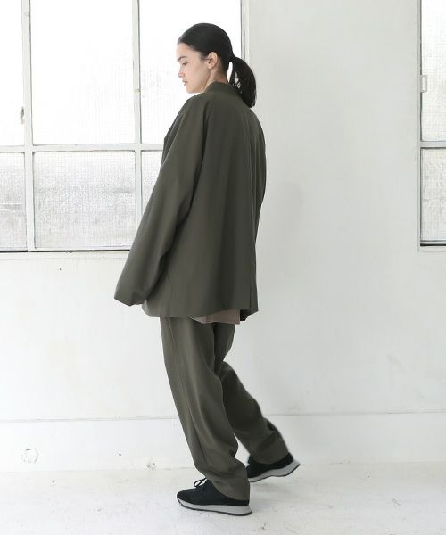 VU.ヴウ.no collar jacket vu-s12-j13[KHAKI]_