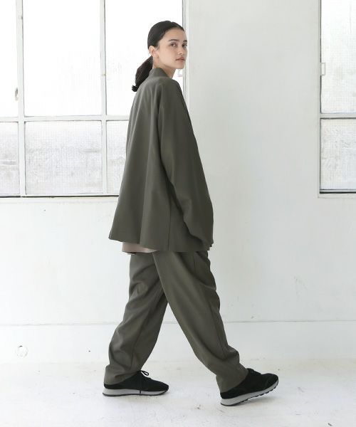 VU ヴウ no collar jacket vu-s12-j13[KHAKI]_