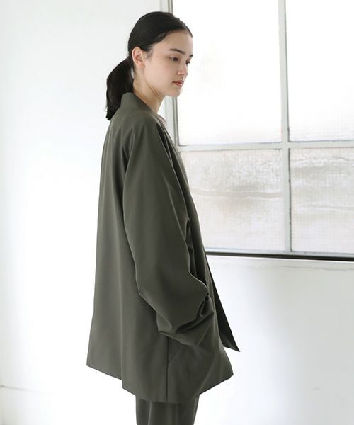 VU.ヴウ.no collar jacket vu-s12-j13[KHAKI]_
