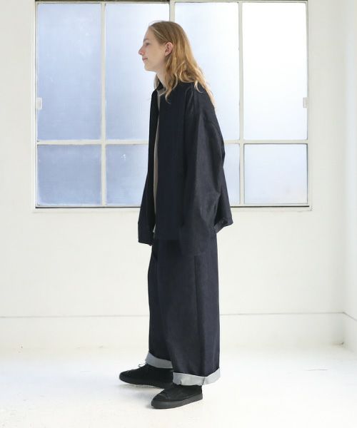 VU.ヴウ.stand collar bluson vu-a23-kb14[DEEP BLUE]