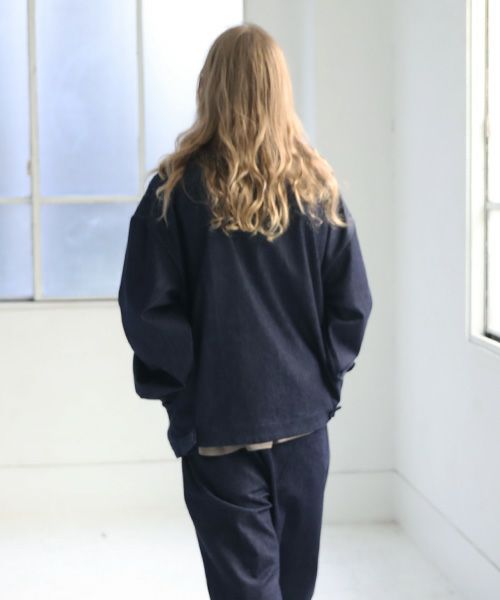 VU.ヴウ.stand collar bluson vu-a23-kb14[DEEP BLUE]