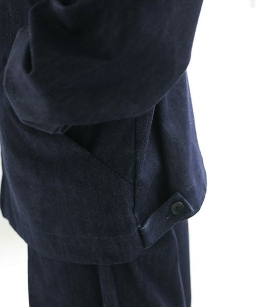 VU.ヴウ.stand collar bluson vu-a23-kb14[DEEP BLUE]