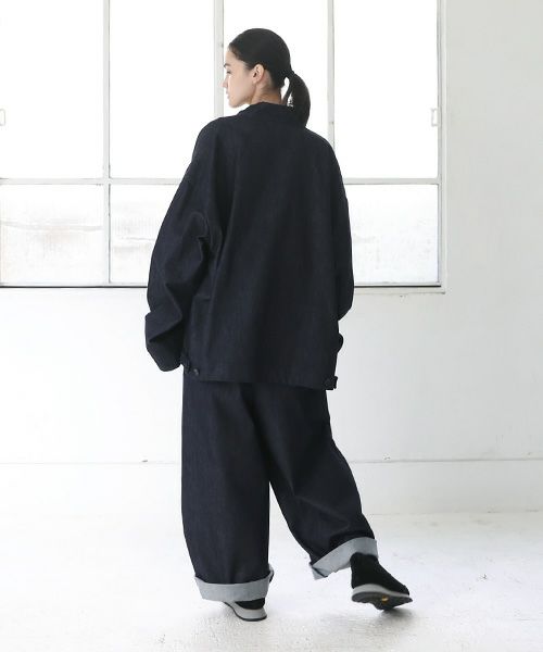 VU.ヴウ.stand collar bluson vu-a23-kb14[DEEP BLUE]