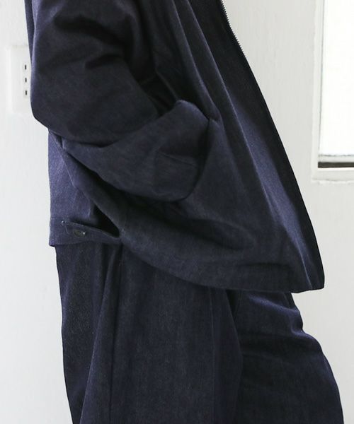 VU.ヴウ.stand collar bluson vu-a23-kb14[DEEP BLUE]