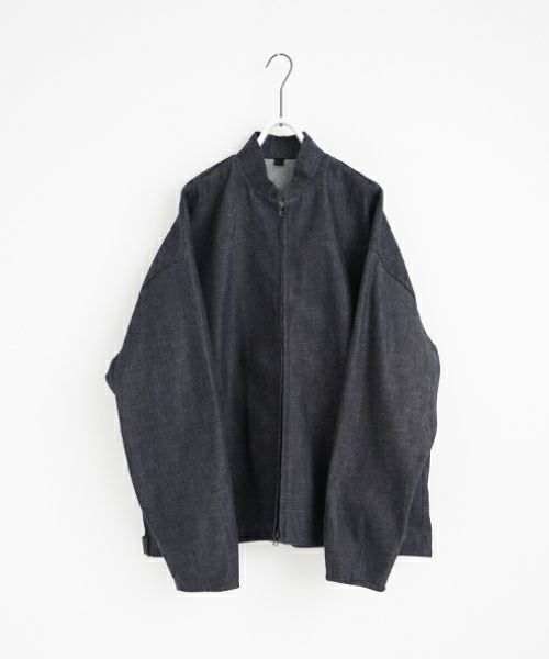 VU.ヴウ.stand collar bluson vu-a23-kb14[DEEP BLUE]