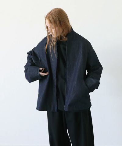 VU<br>ヴウ<br>【Standard】 stand collar bluson [DEEP BLUE] vu-blu-001