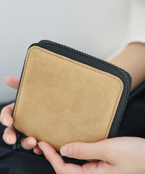 macromauro×Palm maison.マクロマウロ×パームメゾン.【別注】original goat wallet[beige]_