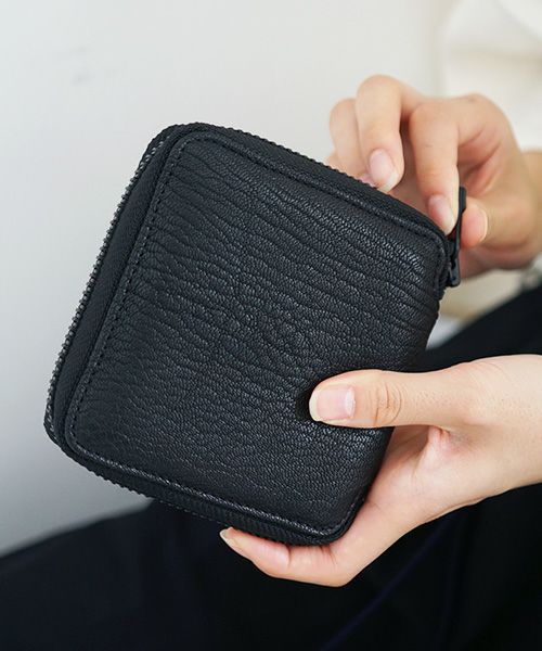 macromauro×Palm maison.マクロマウロ×パームメゾン.【別注】original goat wallet[black]_