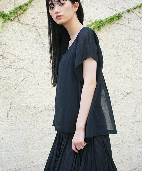 suzuki takayuki.スズキタカユキ.layered t-shirt [S211-02/black]