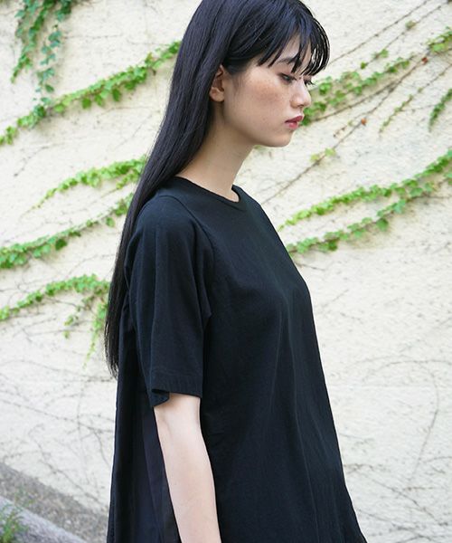 suzuki takayuki.スズキタカユキ.combination t-shirt [S211-03/black]