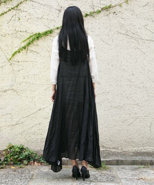 suzuki takayuki.スズキタカユキ.camisole dress [S211-22/black]