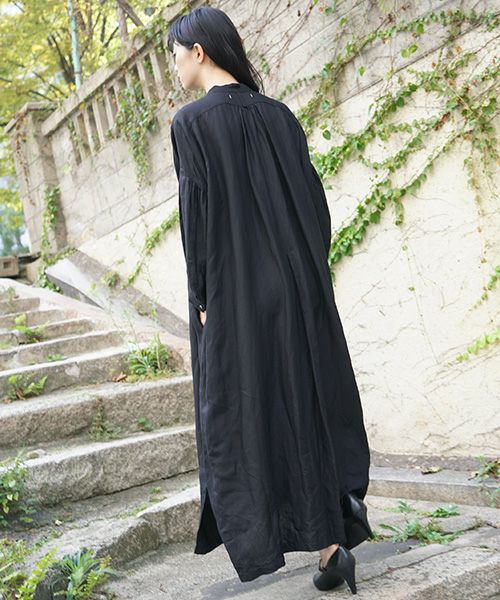 suzuki takayuki.スズキタカユキ.peasant dress [S211-23/black]