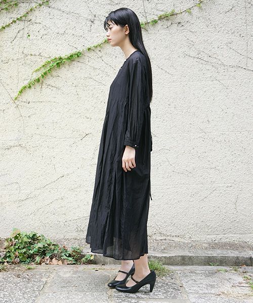 suzuki takayuki.スズキタカユキ.gathered dress [S211-24/black]_