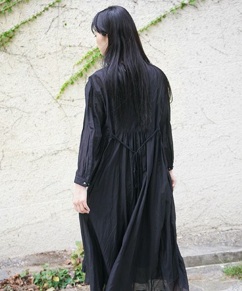 suzuki takayuki.スズキタカユキ.gathered dress [S211-24/black]_