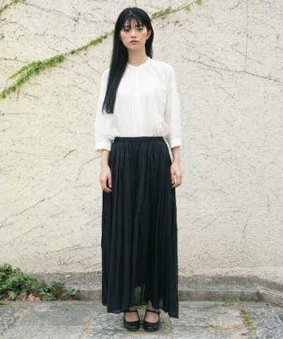 suzuki takayukiスズキタカユキlong skirt [S211-32/black]suzuki