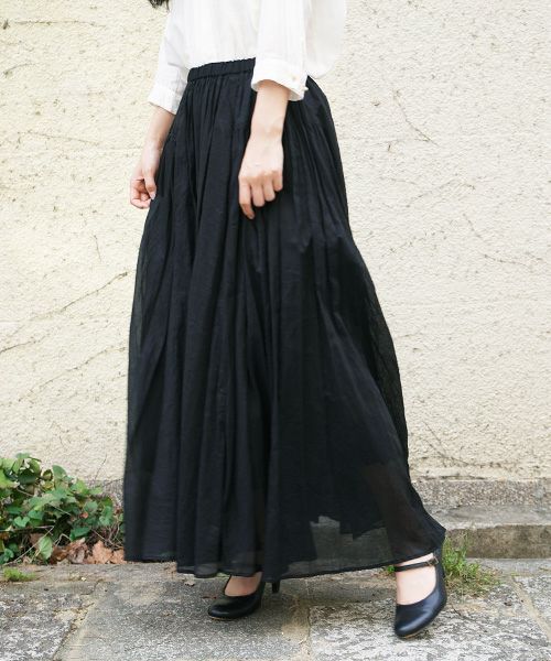suzuki takayuki.スズキタカユキ.long skirt [S211-32/black]