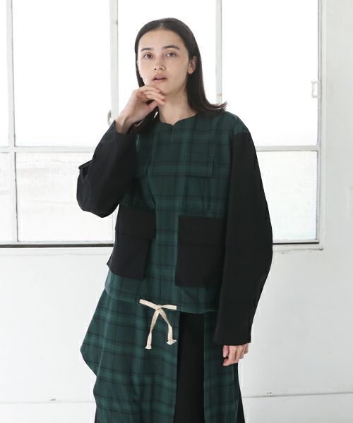 ohta オオタ.check short jacket [jk-46C]